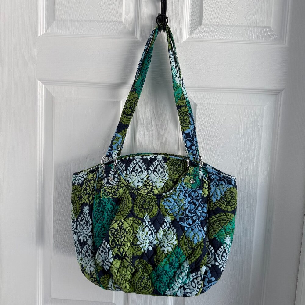 Vera Bradley Caribbean Sea Pattern Glenna Satchel Handbag